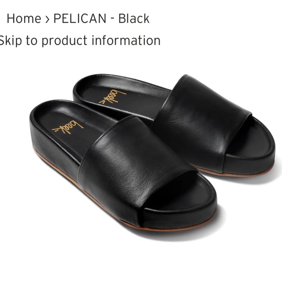 BEEK 🖤 Pelican sandal in black Sz 9 - Picture 10 of 13